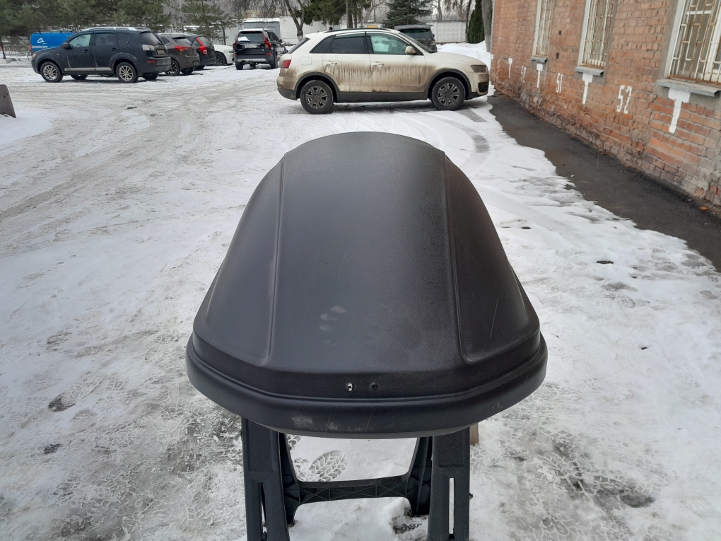 Автобокс Saturn 460 чёрный матовый двухсторонний Б/У