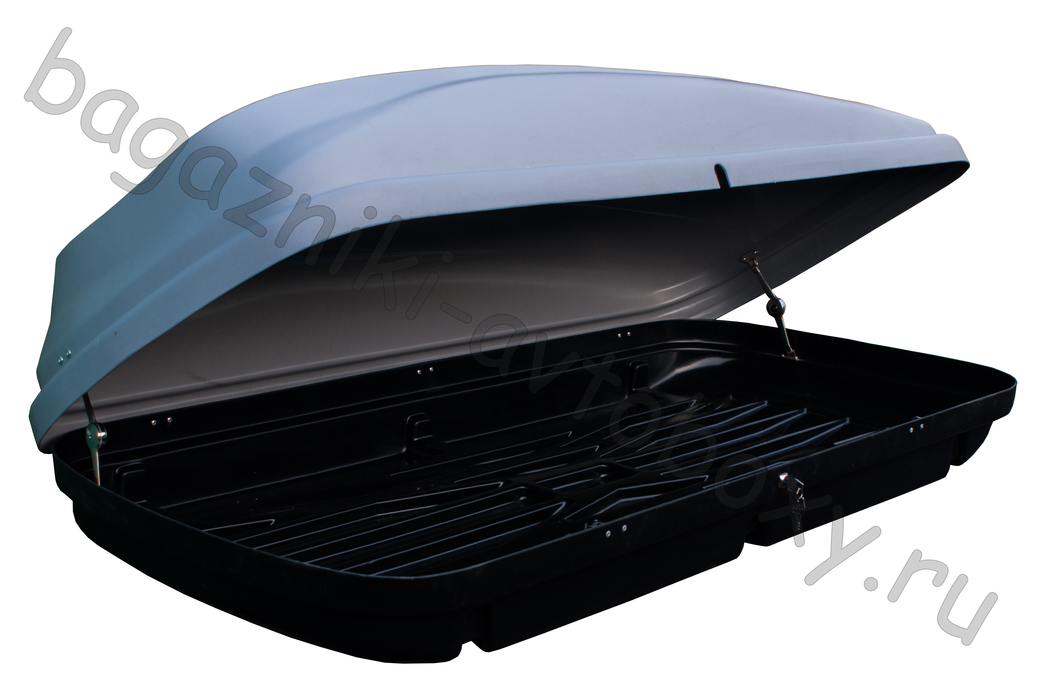 Автобокс на крышу Triton 460 silver matte (Тритон 460 серый матовый)