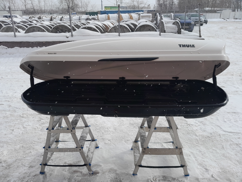 Автобокс Thule Motion 800 белый глянцевый Б/У ремонтный