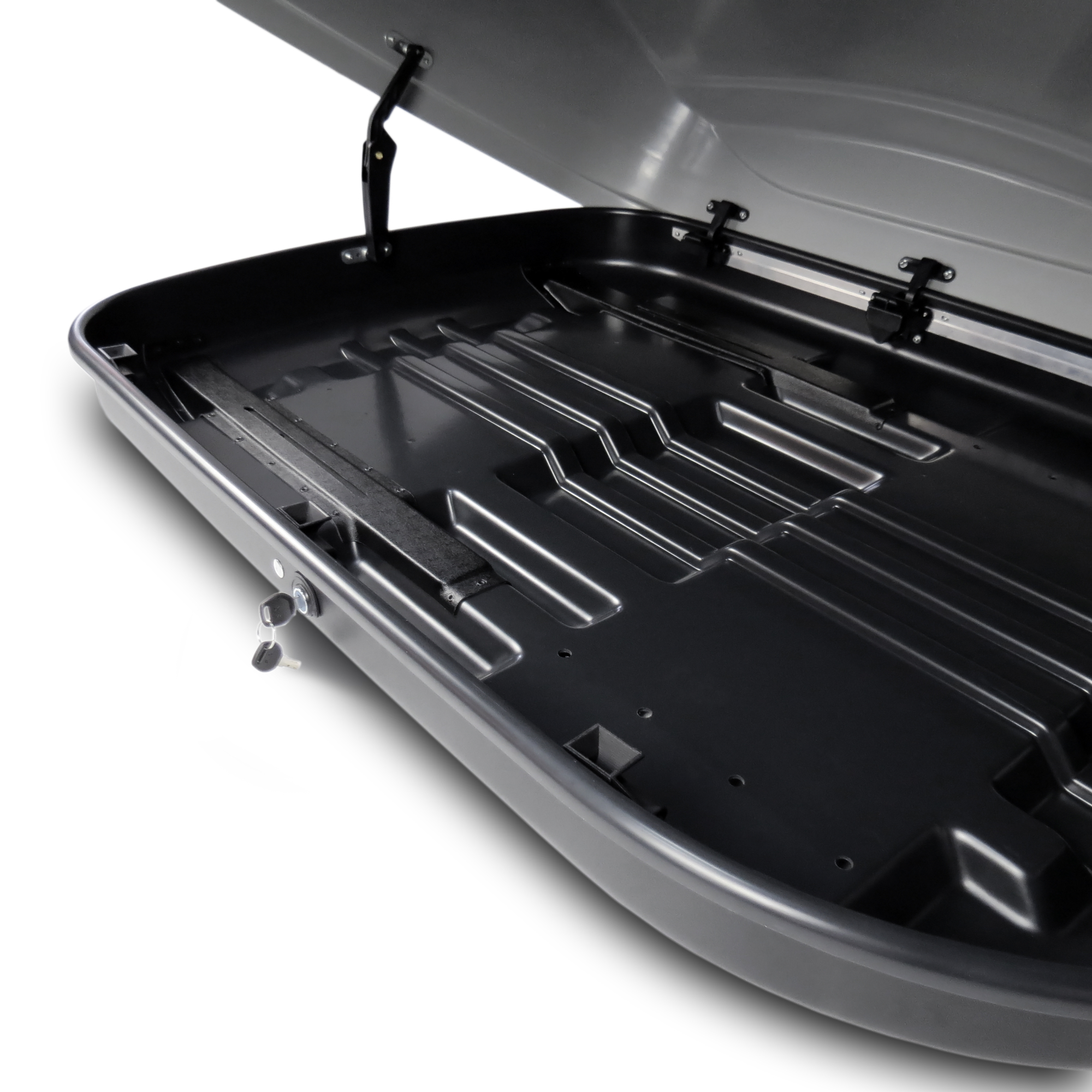 Автобокс на крышу MaxBox PRO / Maksima-List 430 silver matte (МаксБокс / Максима-Лист 430 серый матовый)