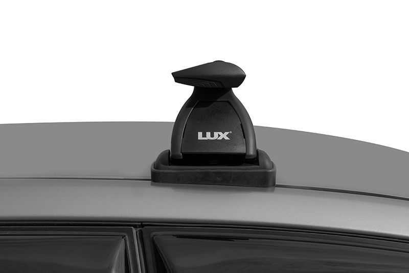 Автобагажник Lux БК1 Chevrolet Aveo II седан 2011-2020 гладкая крыша аэро-трэвэл