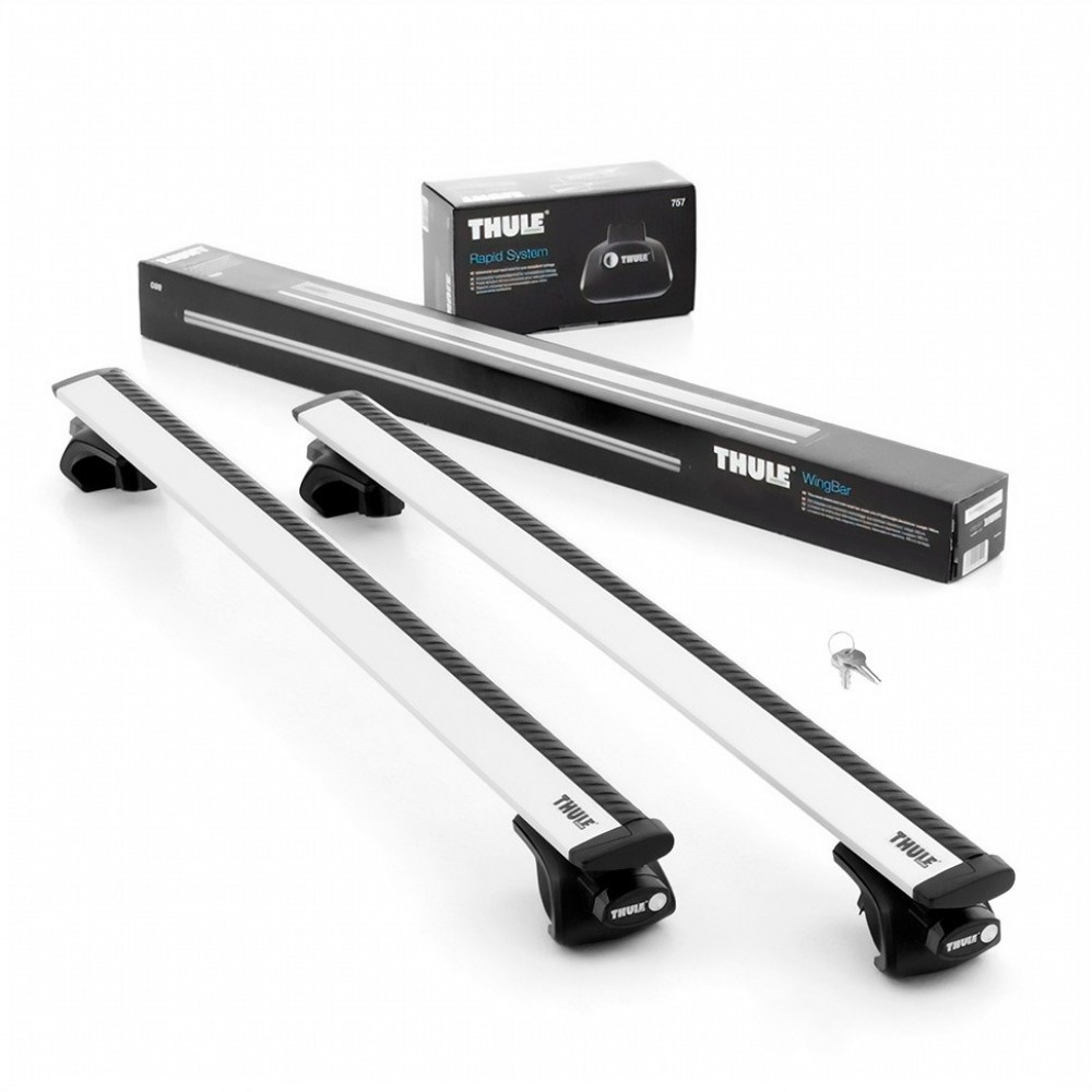 Багажник Thule WingBar для Toyota Hilux SW4 Кроссовер 5 дв. 2006 и по н.в. (аэродинамическая дуга)