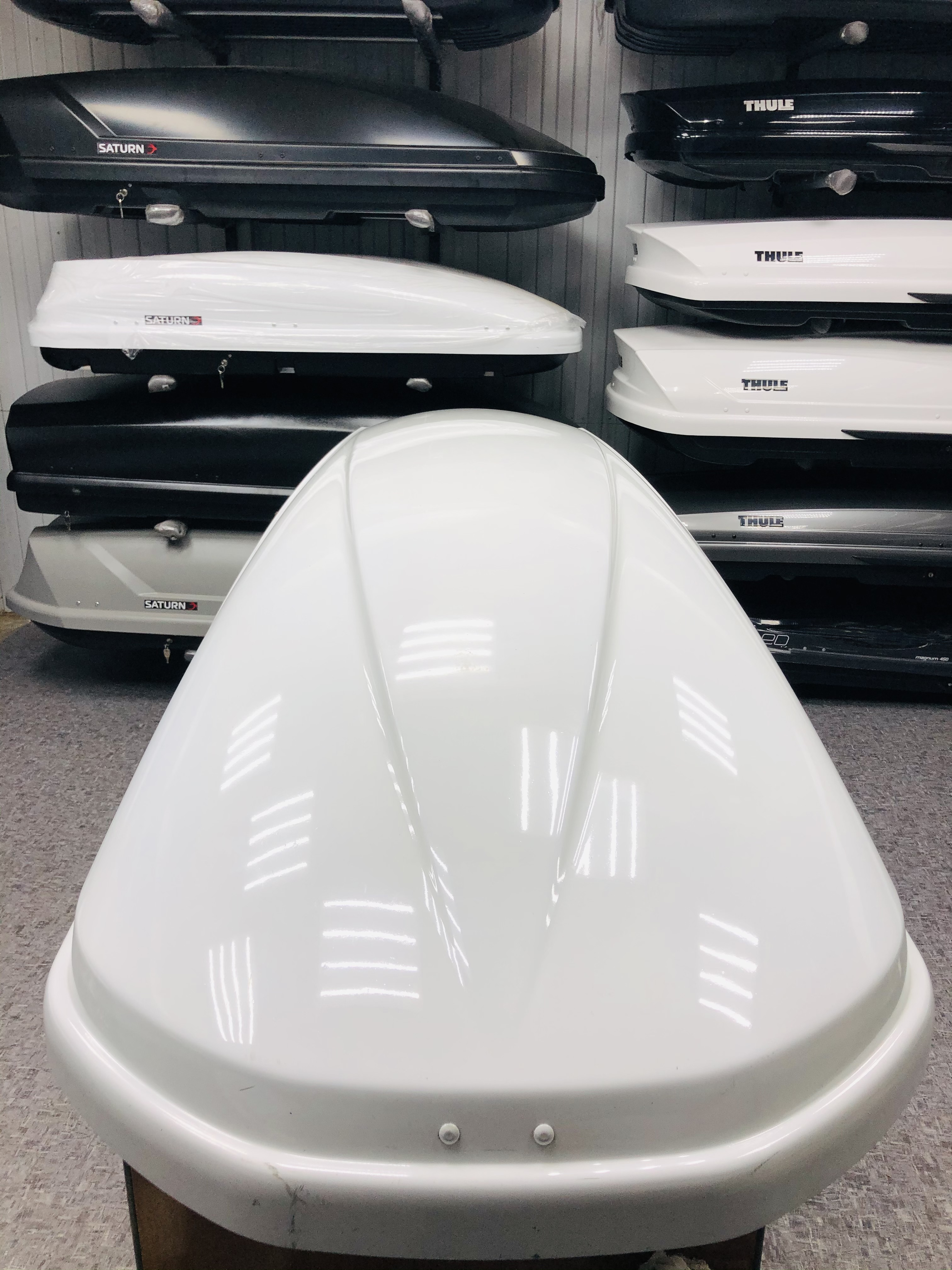 Автобокс Thule Motion 800 белый глянцевый Б/У ремонтный