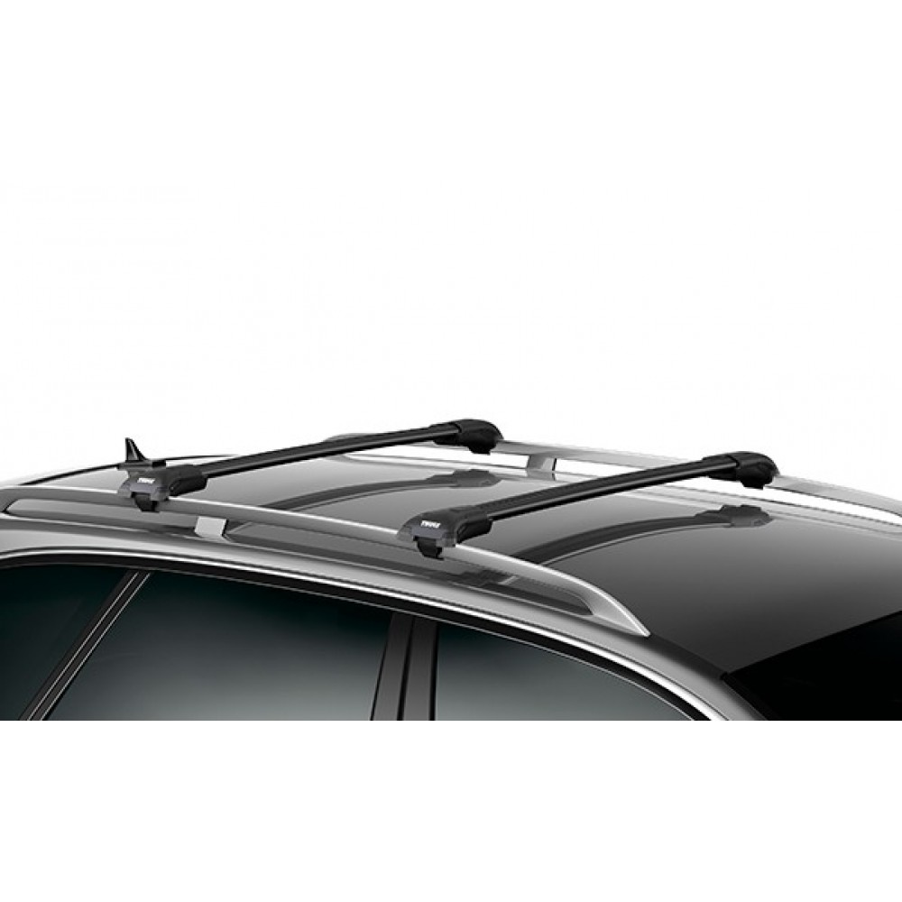 Багажник Thule WingBar Edge Black для Volvo V40 I Универсал 5 дв. 1995-2004 (Edge черная аэродинамическая дуга)
