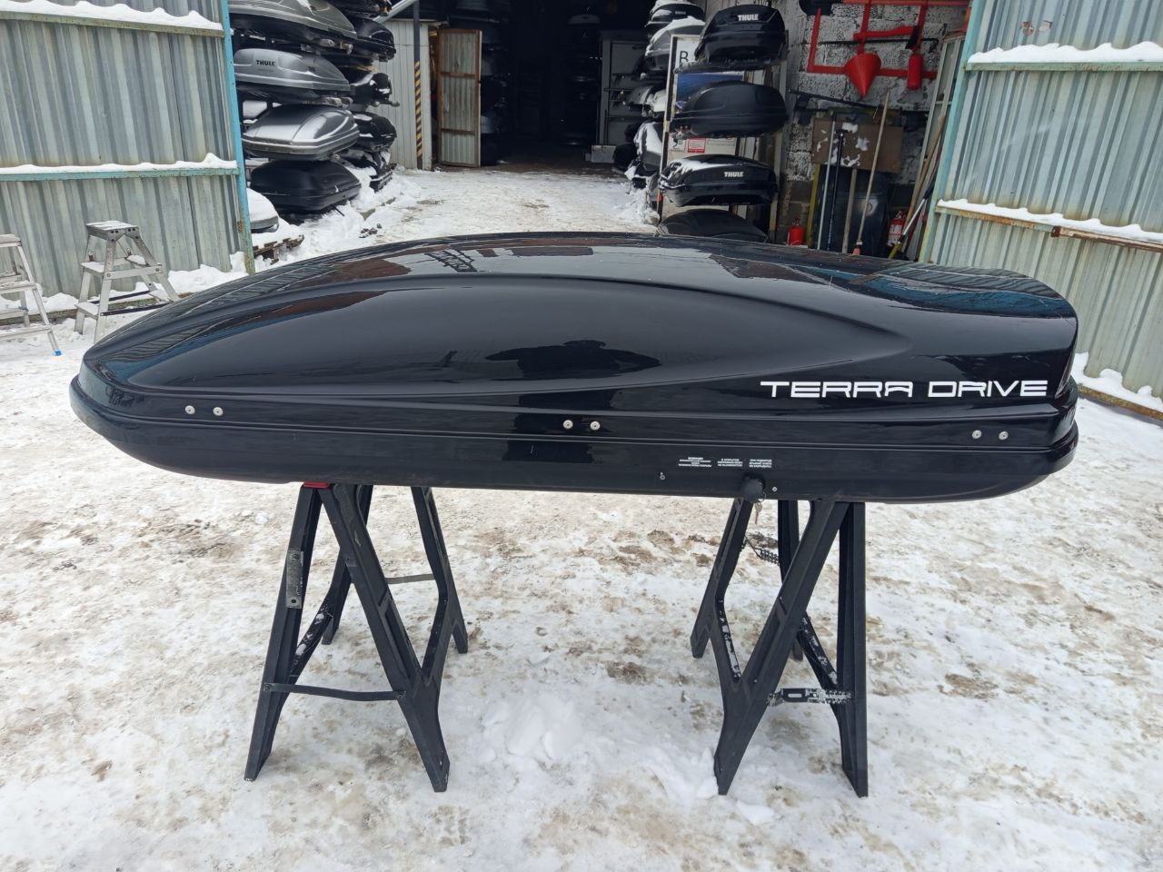 Автобокс Terra Drive 480 чёрный глянцевый Б/У