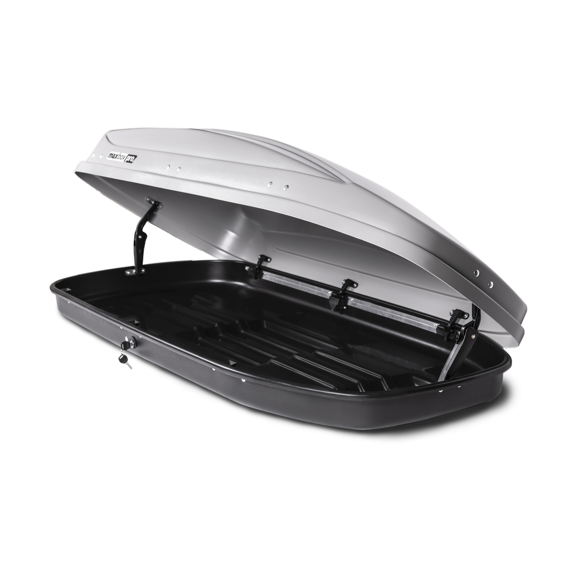 Автобокс на крышу MaxBox PRO / Maksima-List 460 silver matte (МаксБокс ПРО / Максима-Лист 460 серый матовый)