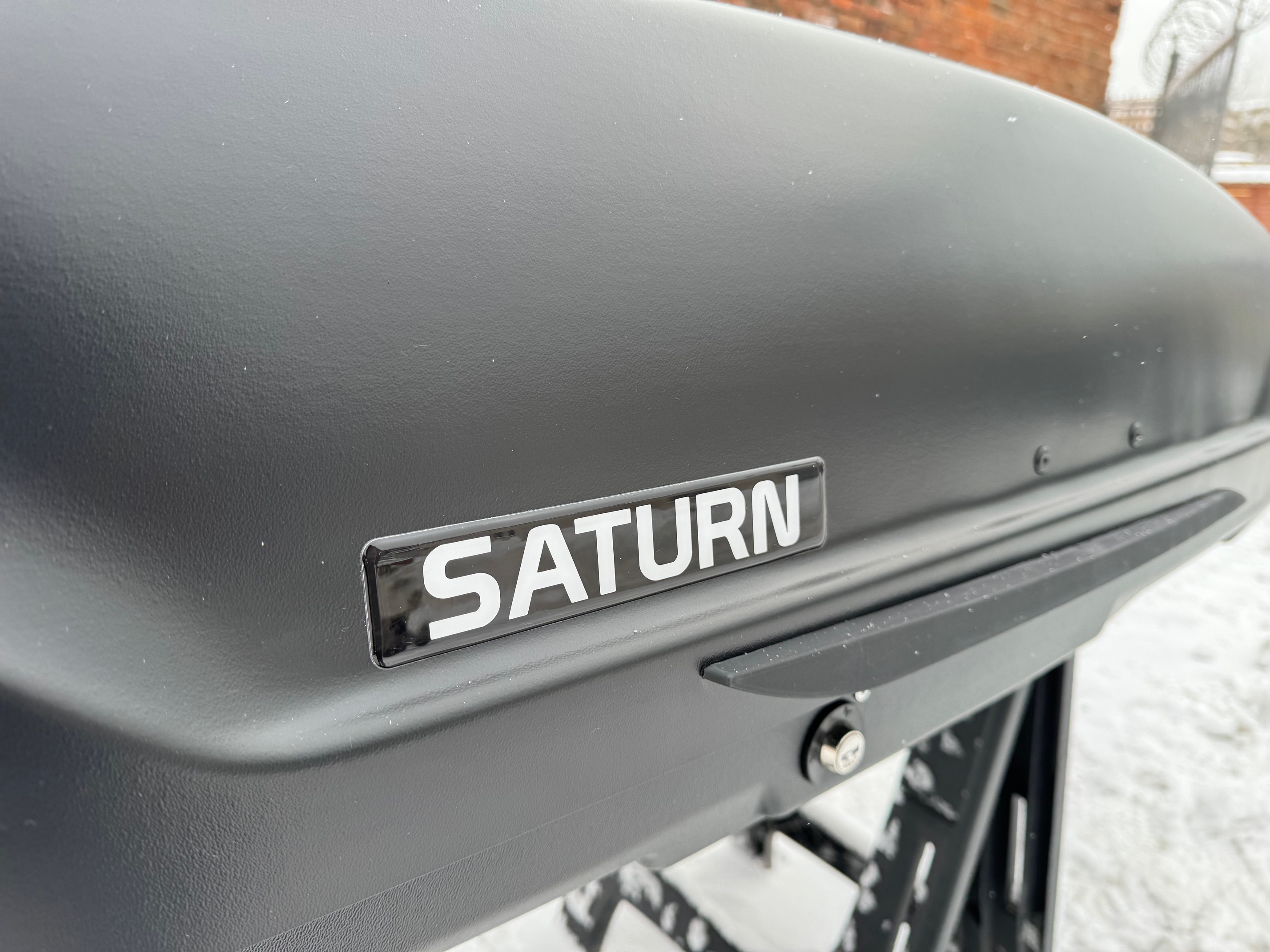 Автобокс на крышу Saturn 480 black matte DUO NEW UF (Сатурн 480 черный матовый ДУО НЬЮ УФ)