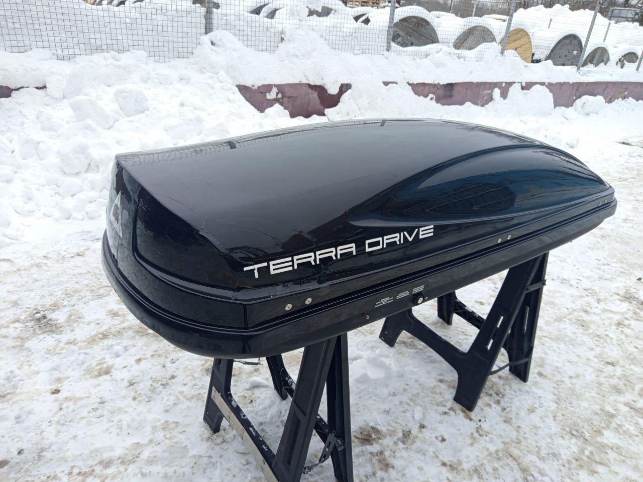 Автобокс Terra Drive 480 чёрный глянцевый Б/У