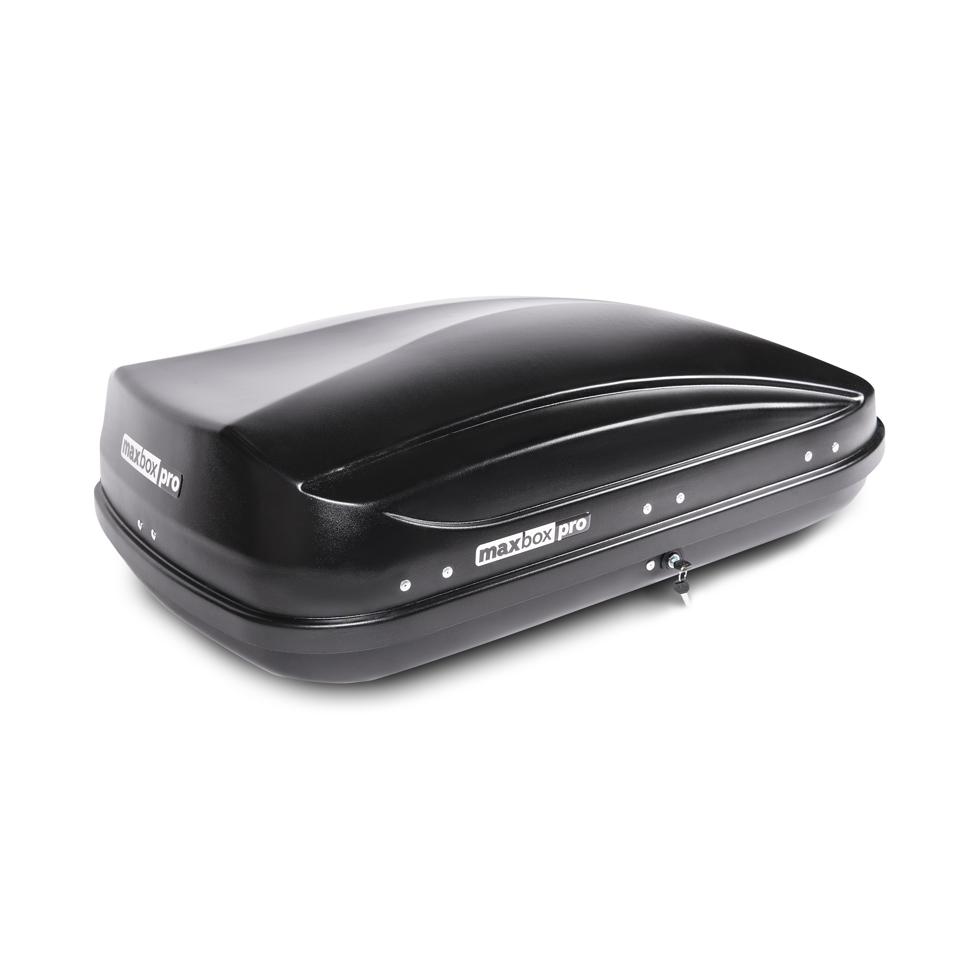 Автобокс на крышу MaxBox PRO / Maksima-List 430 black matte (МаксБокс ПРО / Максима-Лист 430 чёрный матовый)