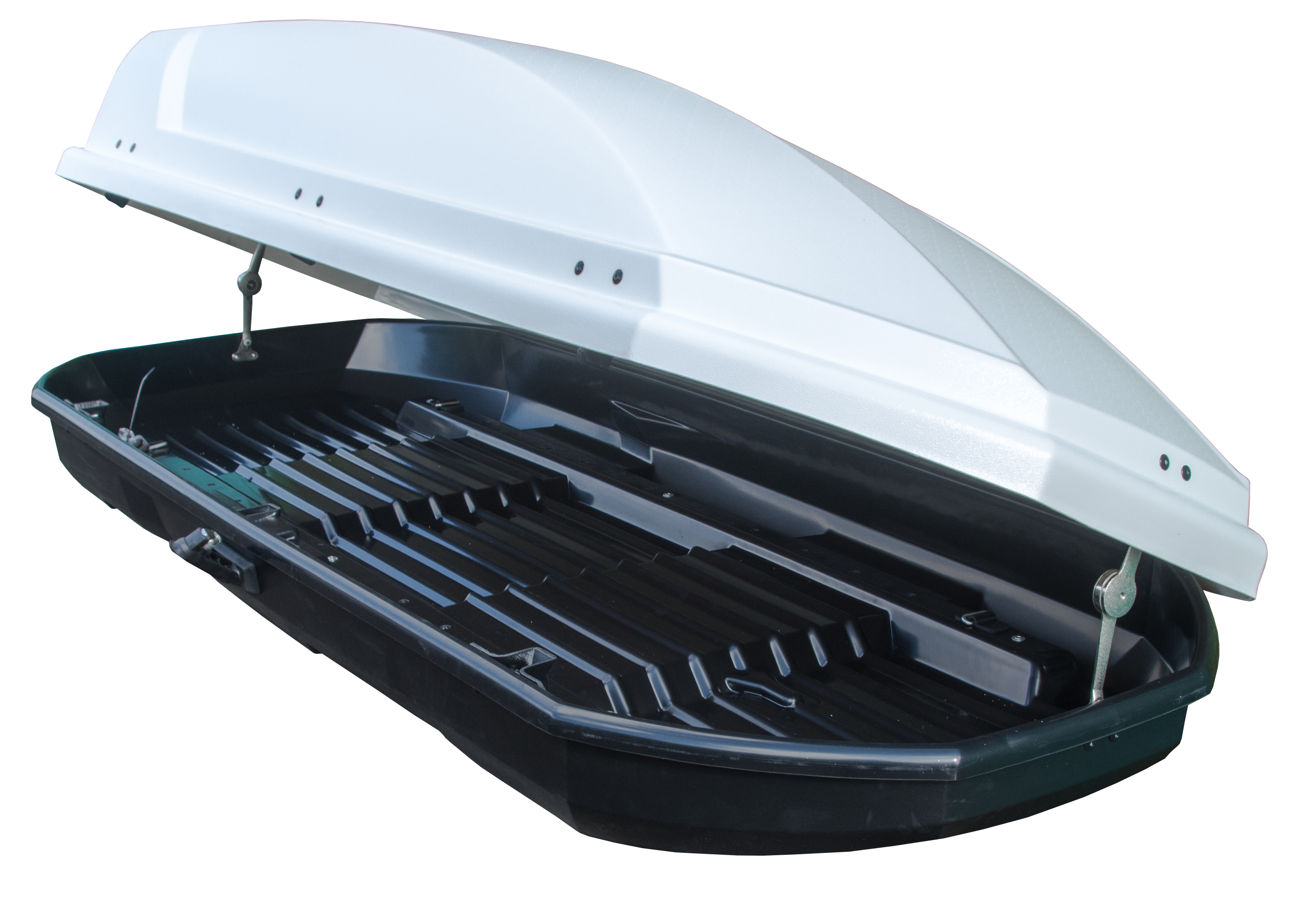 Автобокс на крышу Saturn 520 white matte duo (Сатурн 520 белый матовый двусторонний)