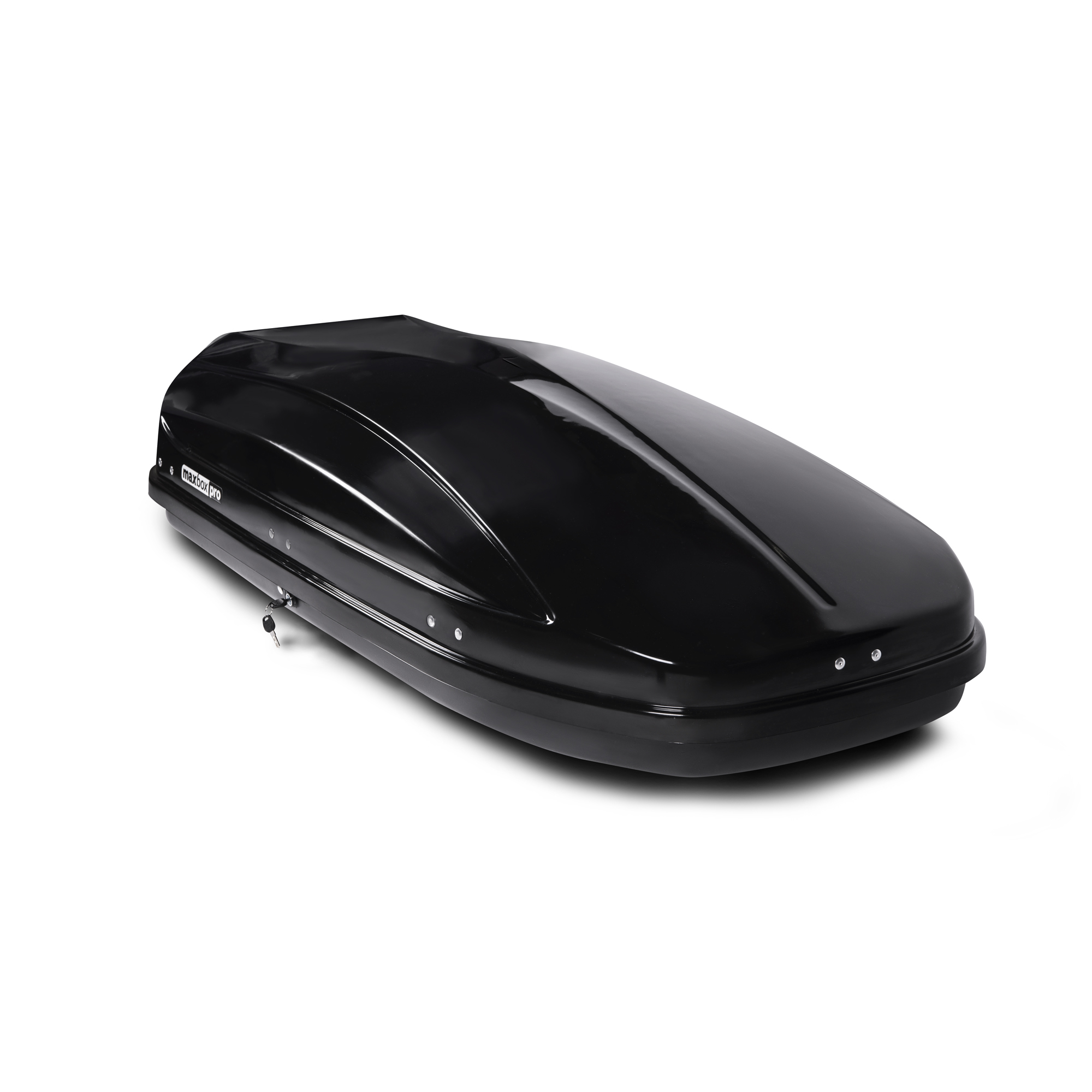 Автобокс на крышу MaxBox PRO (Максима-Лист) 460 black glossy (МаксБокс ПРО / Максима-Лист 460 чёрный глянцевый)