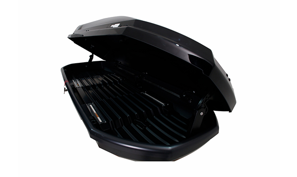 Автобокс на крышу Turtle Eсo Space black glossy (Туртл Эко Спейс чёрный глянцевый)