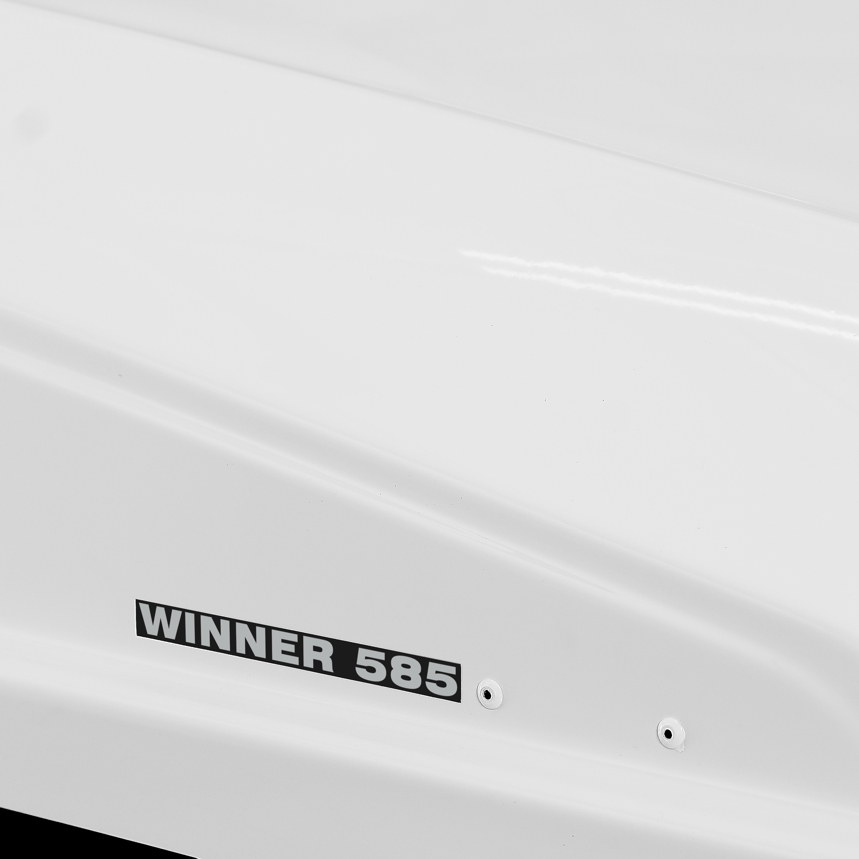 Автобокс на крышу Evrodetal Winner 585 white glossy (Евродеталь Виннер 585 белый глянцевый)