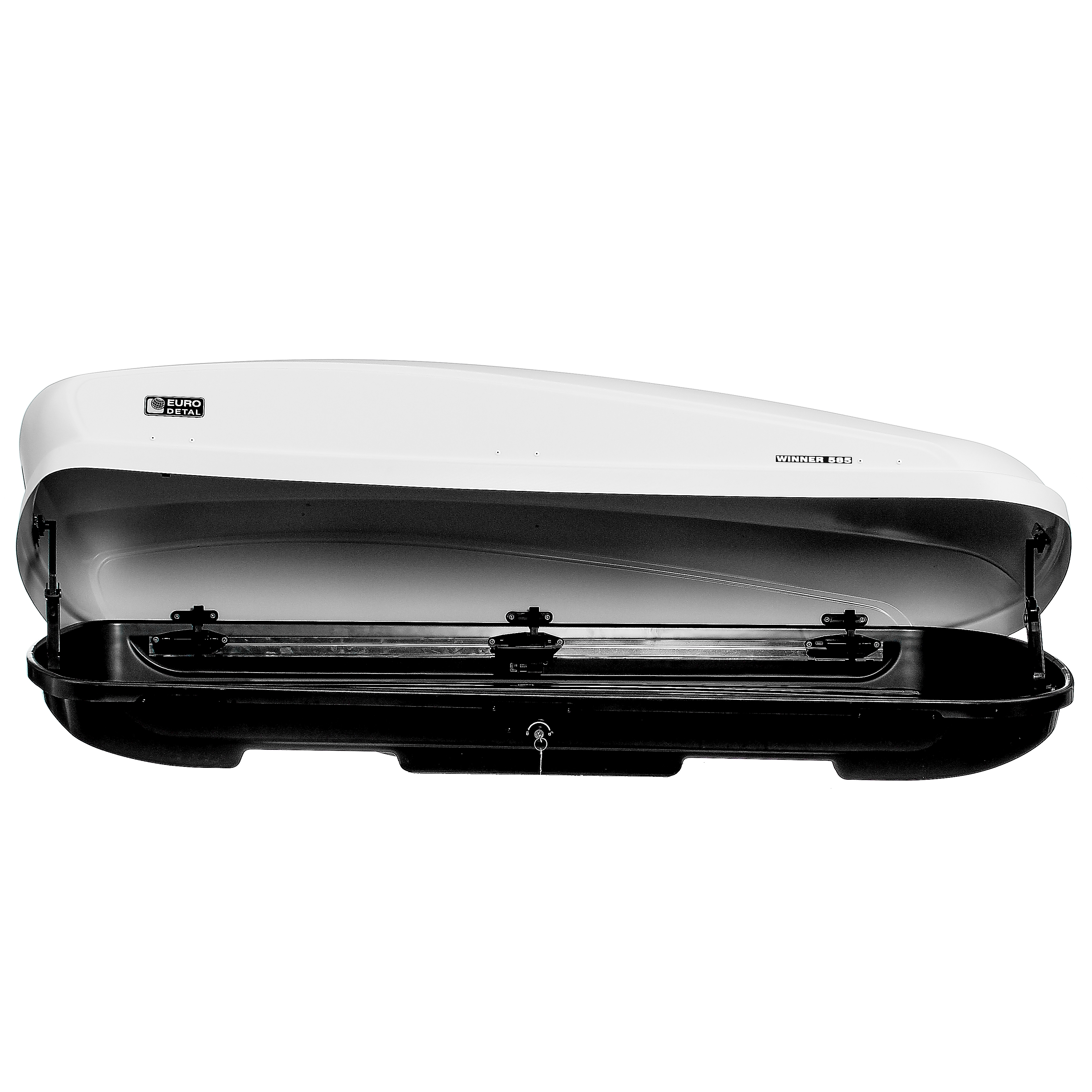 Автобокс на крышу Evrodetal Winner 585 white diamant (Евродеталь Виннер 585 белый диамант)