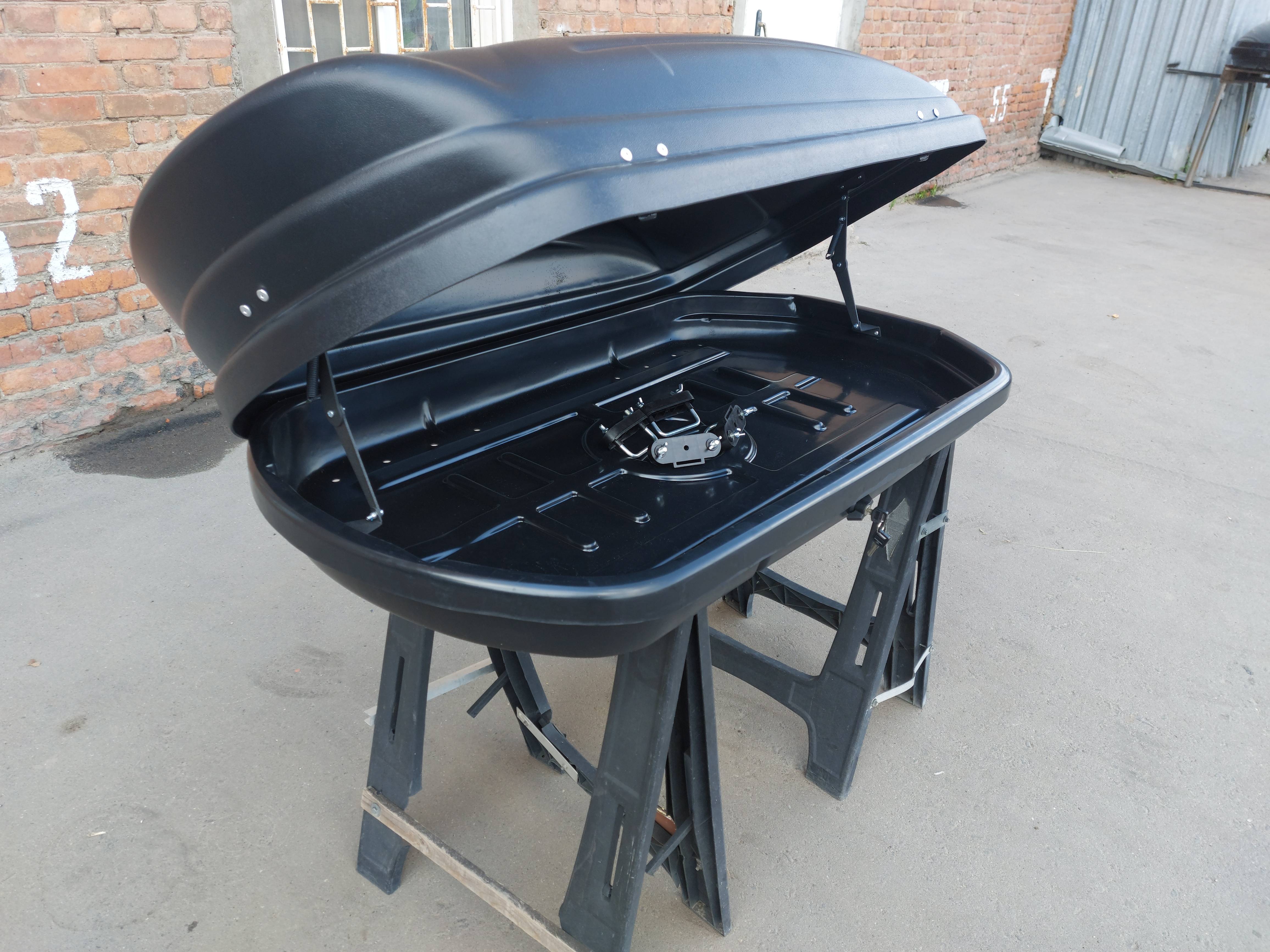 Автобокс на крышу Triton 350 black matte (Тритон 350 черный матовый)