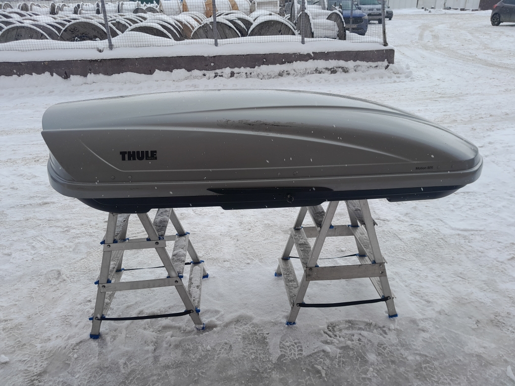 Автобокс Thule Motion 800 серый глянцевый Б/У
