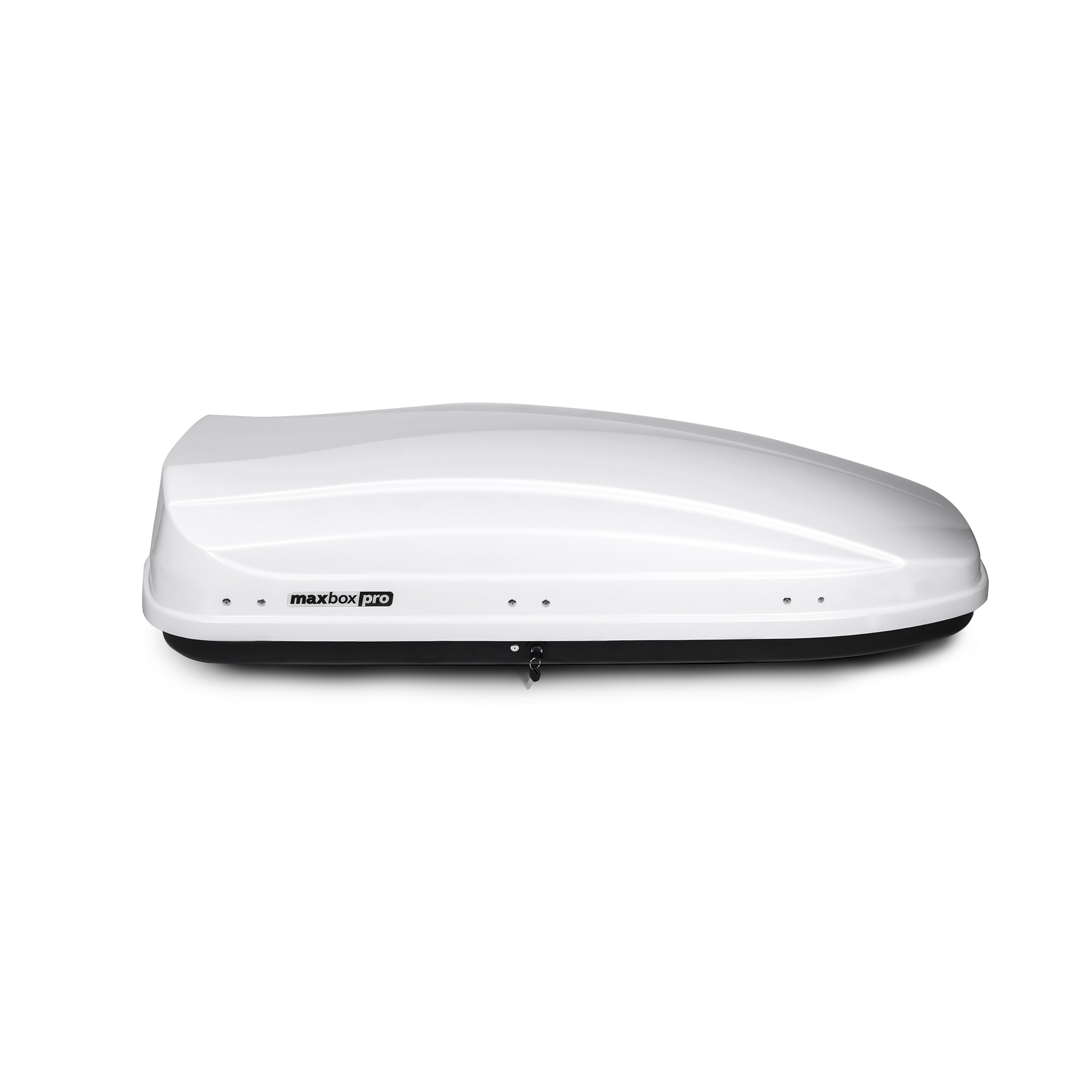 Автобокс на крышу MaxBox PRO / Maksima-List 460 white glossy (МаксБокс ПРО / Максима-Лист 460 белый глянцевый)