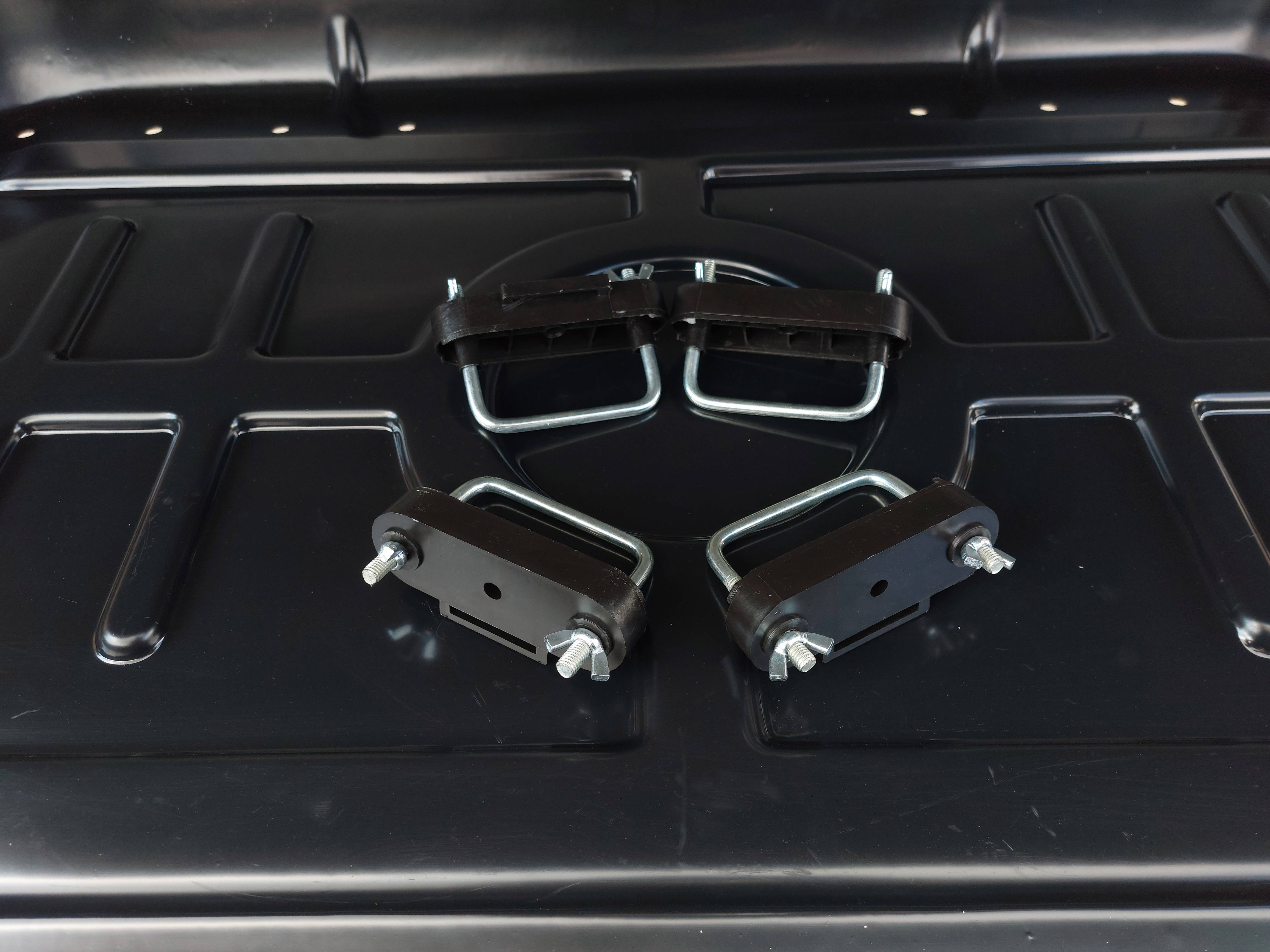 Автобокс на крышу Triton 400 silver matte (Тритон 400 серый матовый)