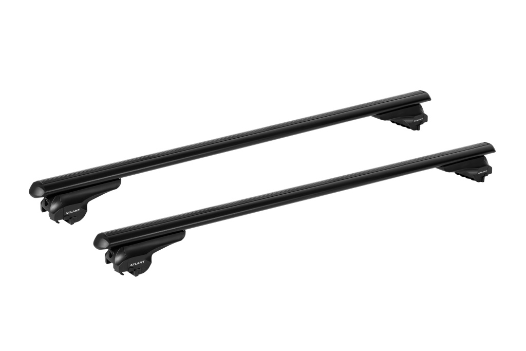 Автобагажник Atlant тип F для XCITE X-Cross 8 2024-2025 Интегрированные рейлинги Дуги Аэро черные усил. 7008+11002