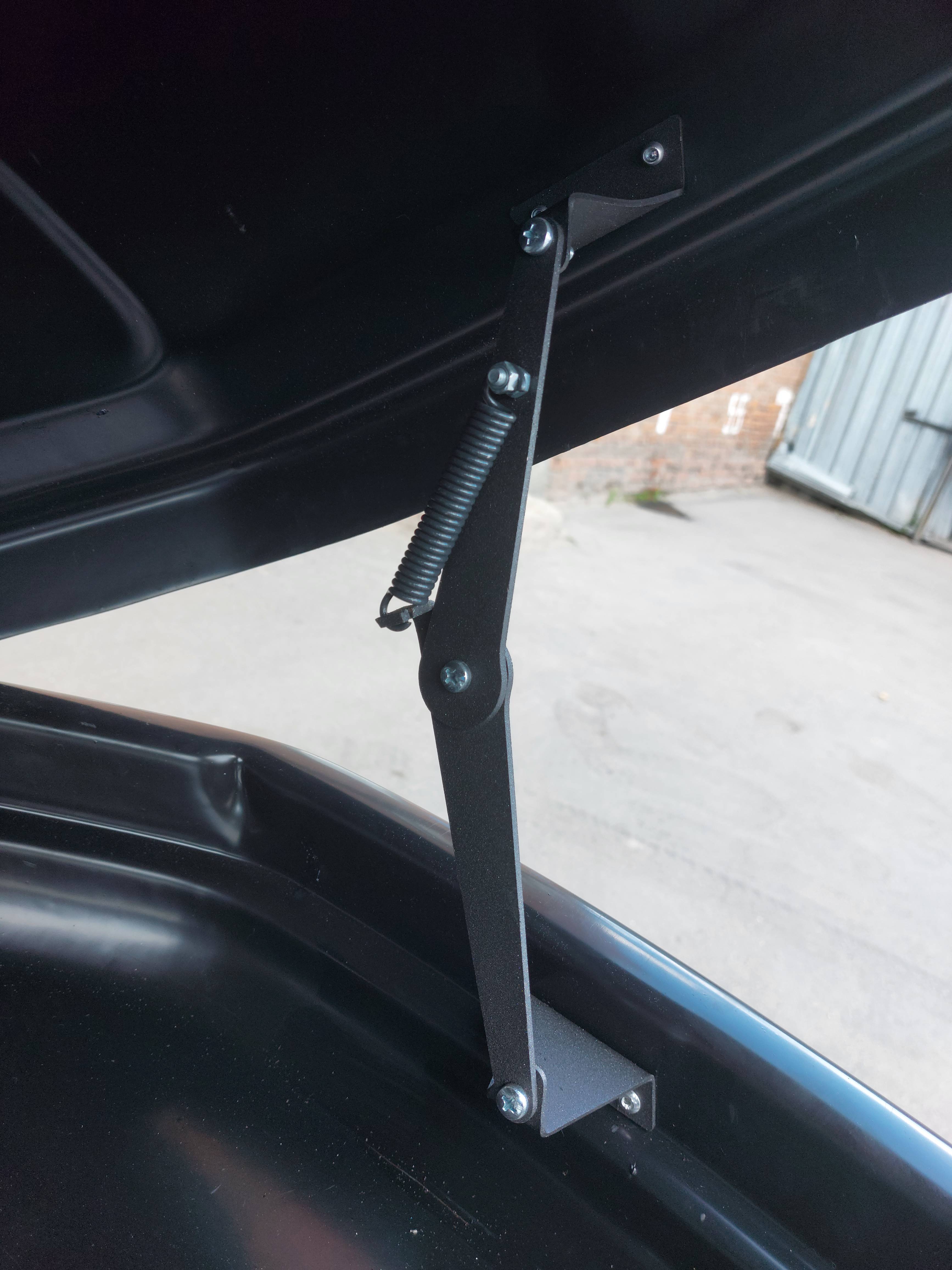 Автобокс на крышу Triton 400 black matte (Тритон 400 чёрный матовый)