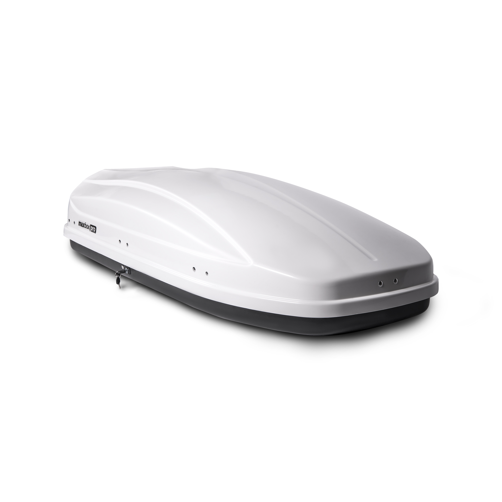 Автобокс на крышу MaxBox PRO / Maksima-List 460 white glossy (МаксБокс ПРО / Максима-Лист 460 белый глянцевый)