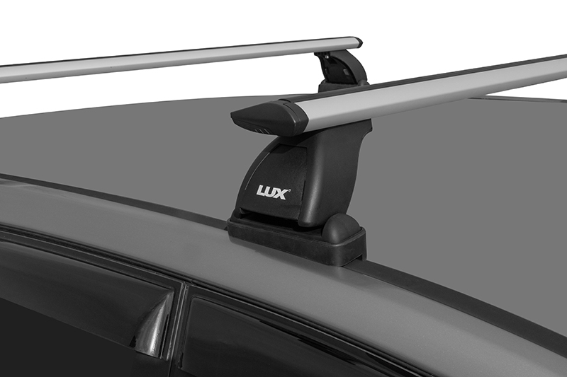 Автобагажник Lux БК1 Chevrolet Aveo II седан 2011-2020 гладкая крыша аэро-трэвэл