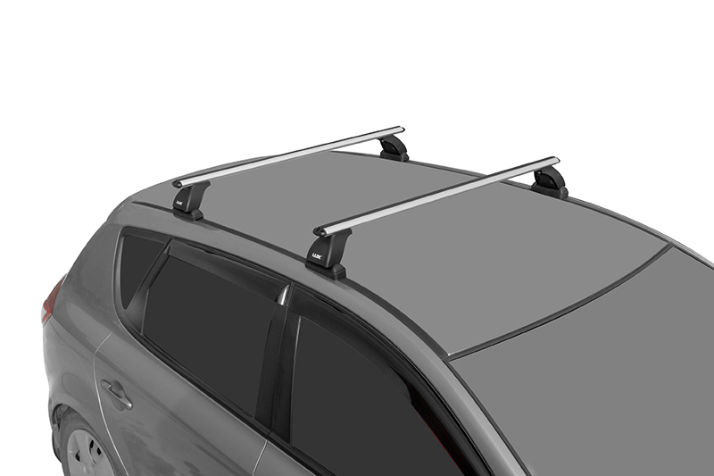 Автобагажник Lux БК1 Chevrolet Aveo II седан 2011-2020 гладкая крыша аэродинамический