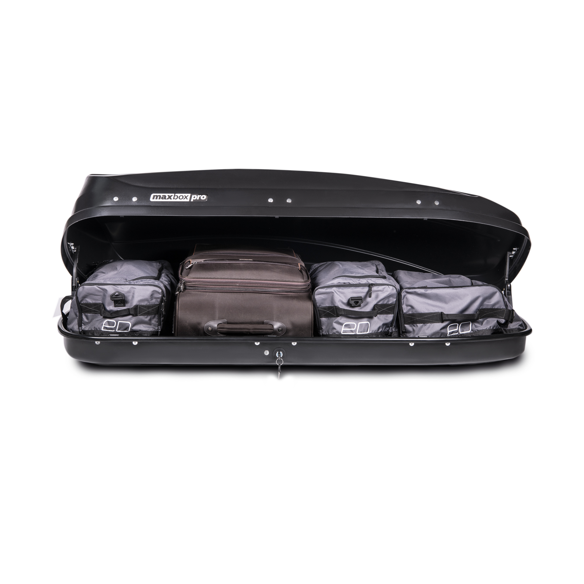 Автобокс на крышу MaxBox PRO / Maksima-List 460 black matte (МаксБокс / Максима-Лист 460 чёрный матовый)