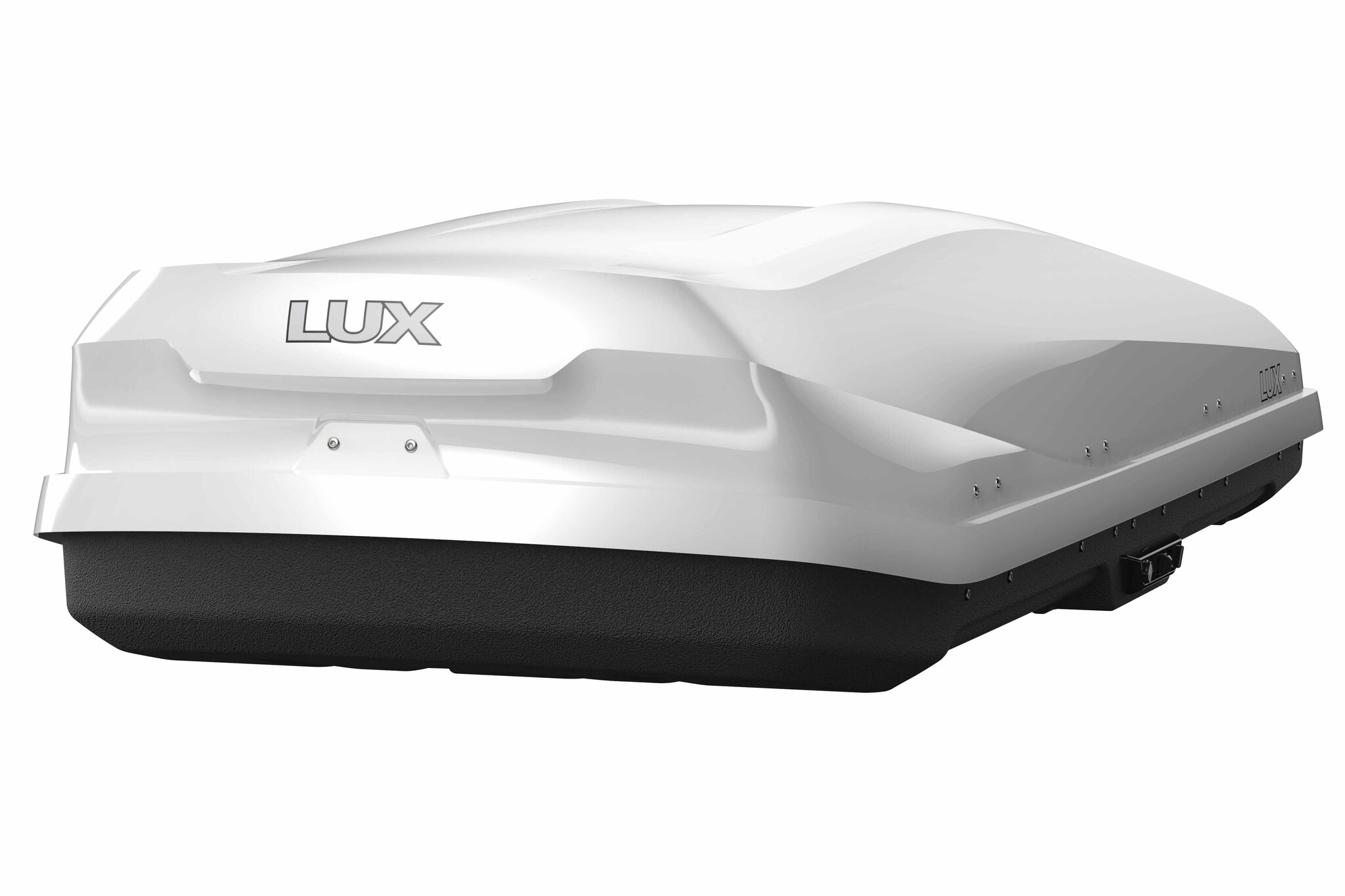 Автобокс на крышу LUX Irbis 206 white glossy (Люкс Ирбис 206 белый глянцевый)