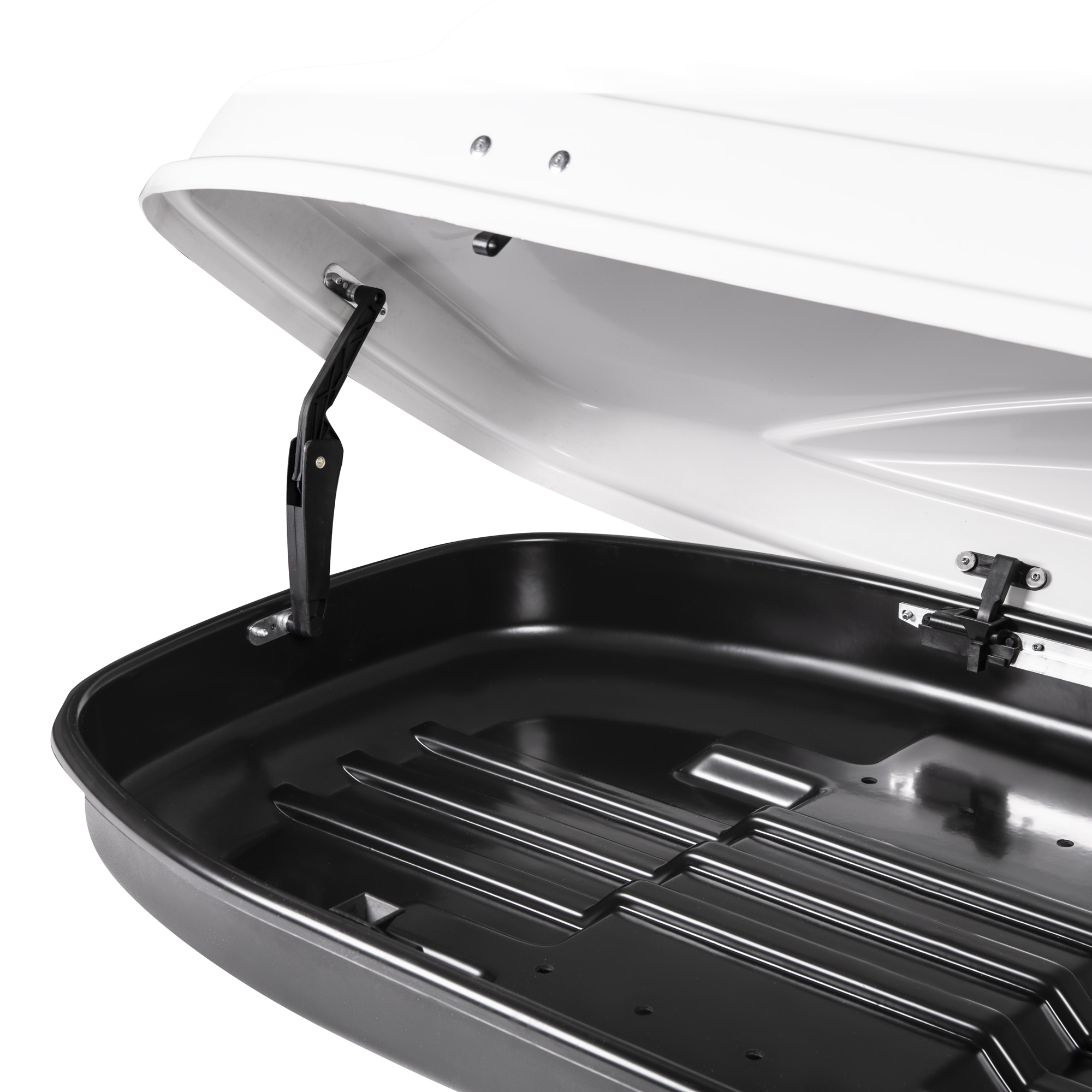 Автобокс на крышу MaxBox PRO / Maksima-List 520 white glossy (МаксБокс ПРО / Максима-Лист 520 белый глянцевый)