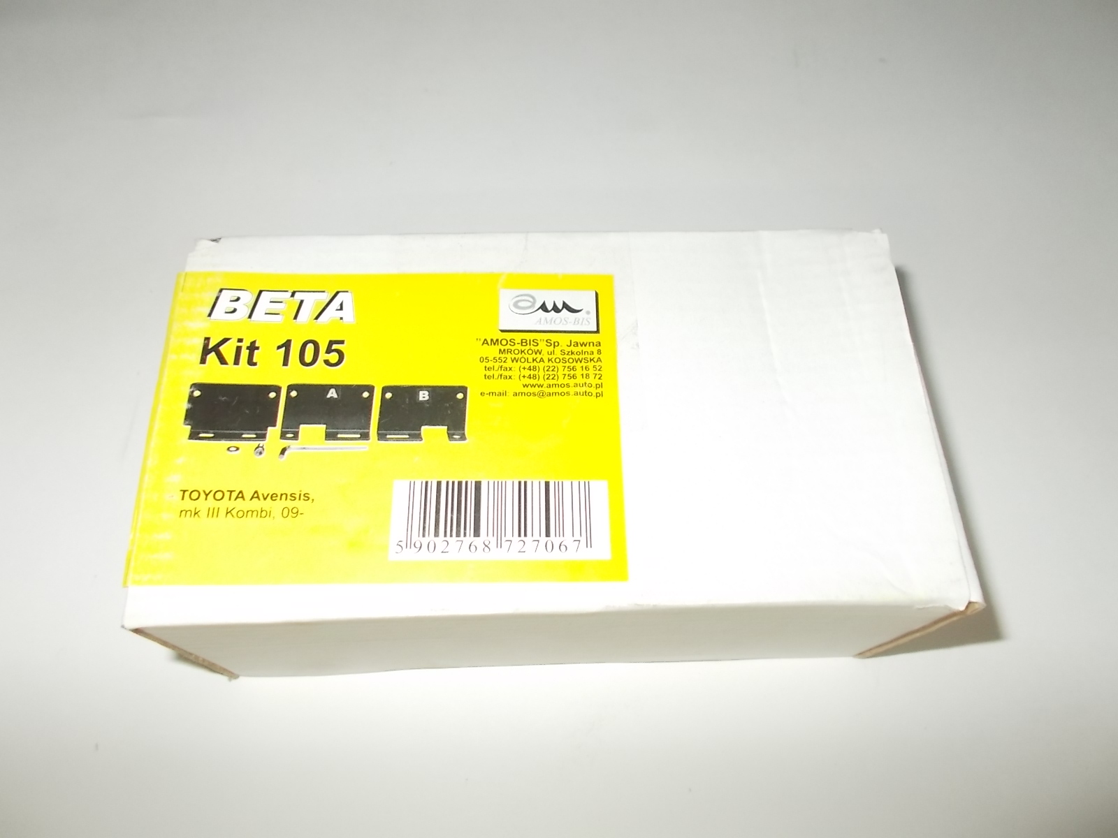 Адаптер Amos 105 на Toyota Avensis MkIII с 2009 г.