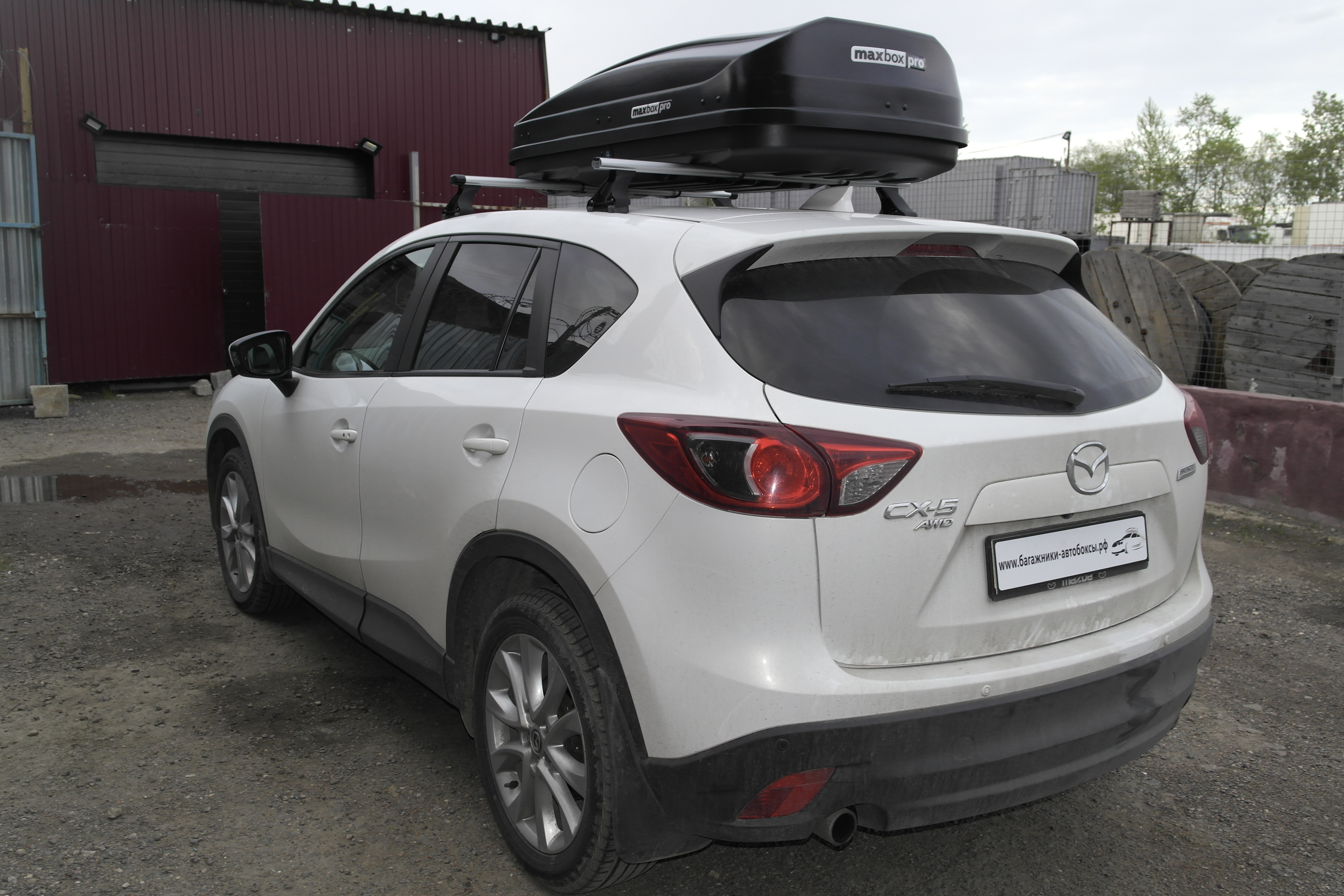 Автобокс на крышу MaxBox PRO / Maksima-List 460 black matte (МаксБокс / Максима-Лист 460 чёрный матовый)