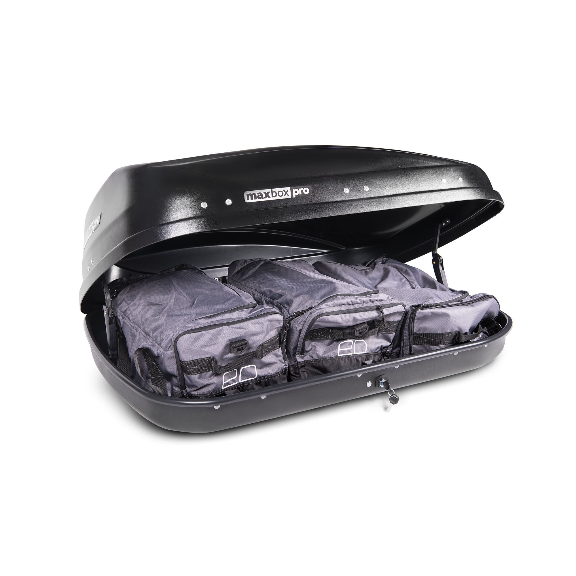 Автобокс на крышу MaxBox PRO / Maksima-List 430 black matte (МаксБокс ПРО / Максима-Лист 430 чёрный матовый)