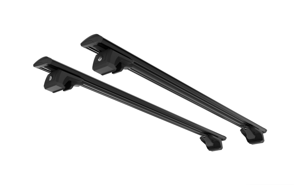Автобагажник LUX ТРЭК-1 для Chevrolet Rezzo минивен 2004-2008 классические рейлинги КДТ LUX 1,2м черные