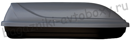 Автобокс на крышу Saturn / Atek 220 silver matte (Сатурн / Атек 220 серый матовый)