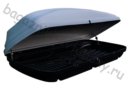 Автобокс на крышу Triton 460 silver matte (Тритон 460 серый матовый)
