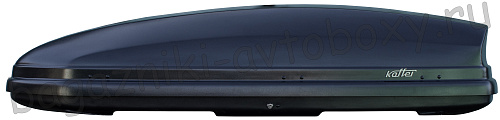 Автобокс на крышу Koffer KB 480 black matte duo (Коффер КБ 480 черный матовый двухсторонний)
