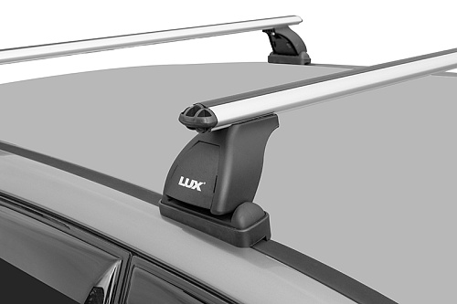 Автобагажник Lux БК1 Chevrolet Aveo седан 2003-2012 гладкая крыша аэродинамический
