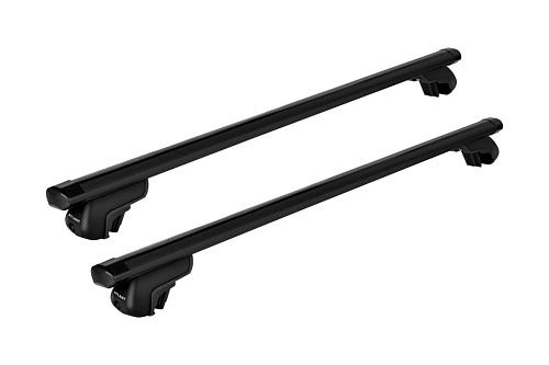 Автобагажник Atlant тип D для HAVAL H7 2024-… рейлинги Дуги Аэро эконом черные 8810+11013