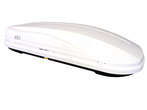Автобокс на крышу ED Magnum 390 white glossy quick release (ЕД Магнум 390 белый глянцевый быстросъем)