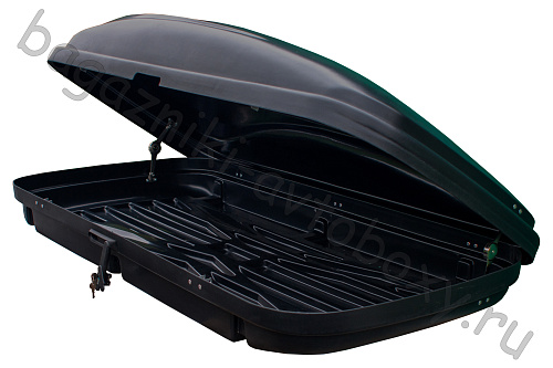 Автобокс на крышу Triton 460 black matte (Тритон 460 черный матовый)