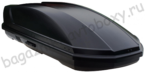 Автобокс на крышу Saturn 520 black matte duo (Сатурн 520 черный матовый двусторонний)