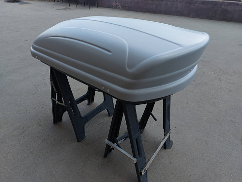 Автобокс на крышу Triton 400 silver matte (Тритон 400 серый матовый)