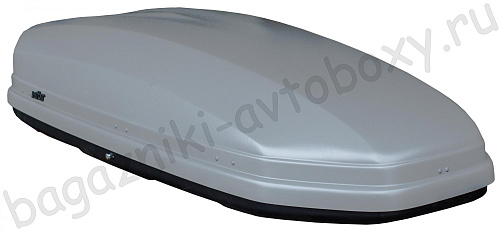 Автобокс на крышу Koffer KB 480 silver matte duo (Коффер КБ 480 серый матовый двухсторонний)