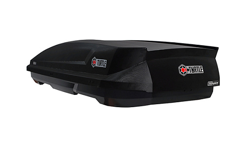 Автобокс на крышу Turtle Eсo Space black matte (Туртл Эко Спейс чёрный матовый)