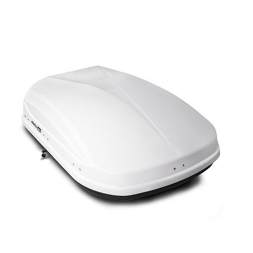 Автобокс на крышу MaxBox PRO / Maksima-List white glossy (МаксБокс ПРО / Максима-Лист 430 белый глянцевый)