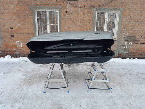 Автобокс Thule Motion 800 серый глянцевый Б/У
