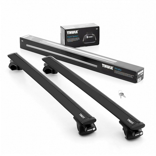 Багажник Thule WingBar для Toyota Hilux SW4 Кроссовер 5 дв. 2006 и по н.в. (черная аэродинамическая дуга)