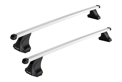 Автобагажник Atlant тип E для MITSUBISHI L200 2023-2025 Гладкая крыша  Дуги алюм. Прямоугольные 7002+7293+8826