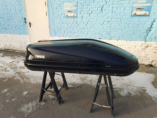 Автобокс Thule Touring M чёрный глянец Б/У 001 Э